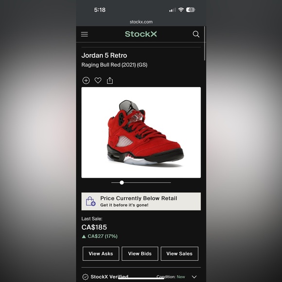 Jordan 5 Retro - Raging Bull - Picture 5 of 5